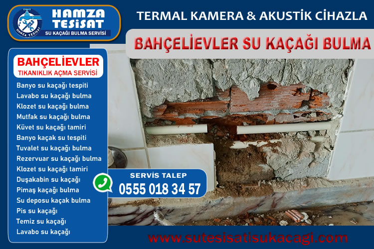 Bahçelievler Su Kaçağı Bulma
