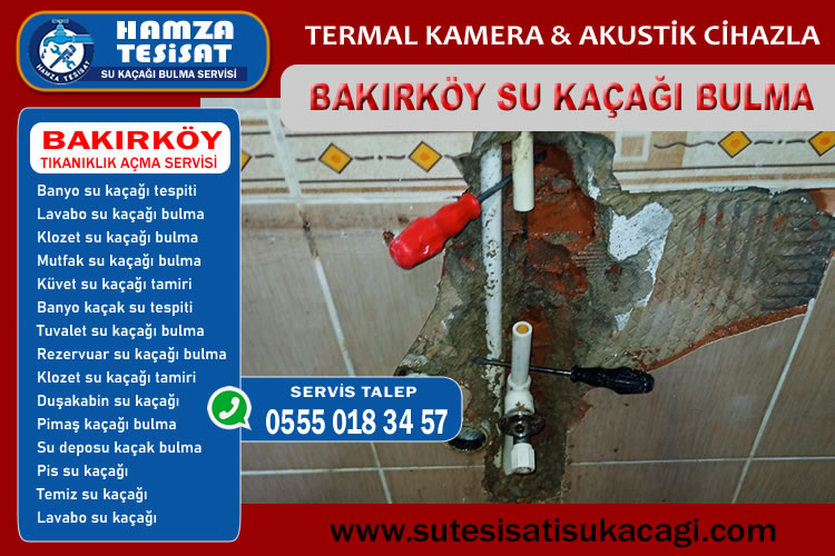 Bakırköy Su Kaçağı Bulma