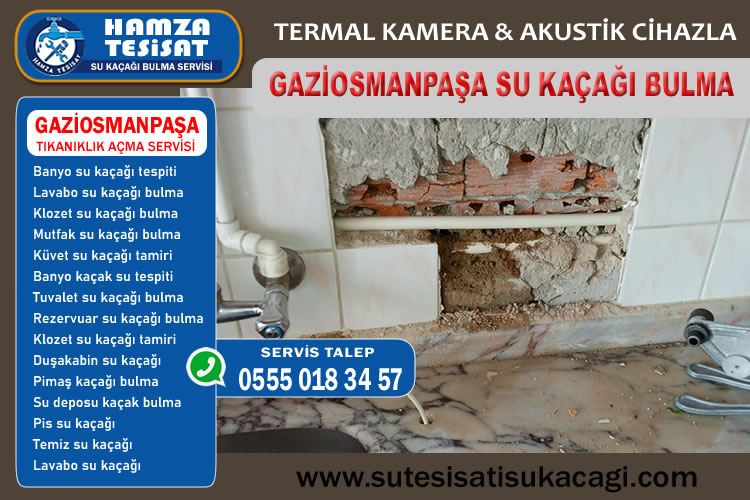 Gaziosmanpaşa Su Kaçağı Bulma